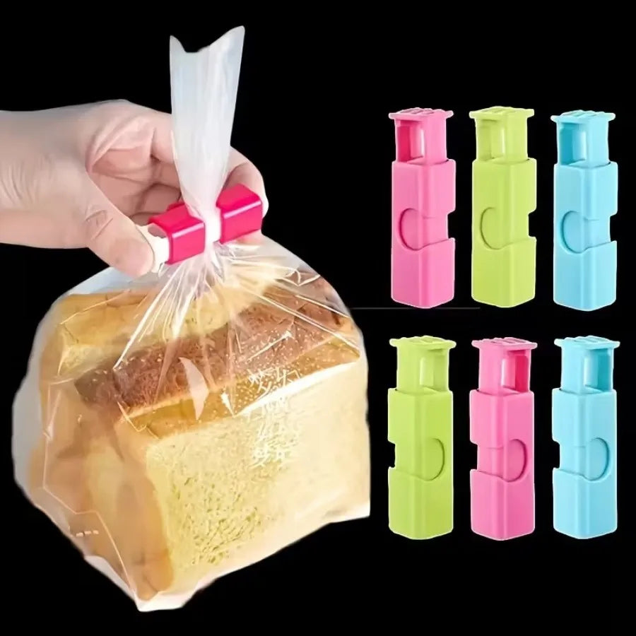 Food Bag Clips 3 Pack Non-Slip Reusable Grips