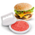 Durable Plastic Stuffed Burger Press BBQ Grill Tool (White)