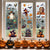 3D Halloween Window Clings with Castle, Bats & Pumpkins