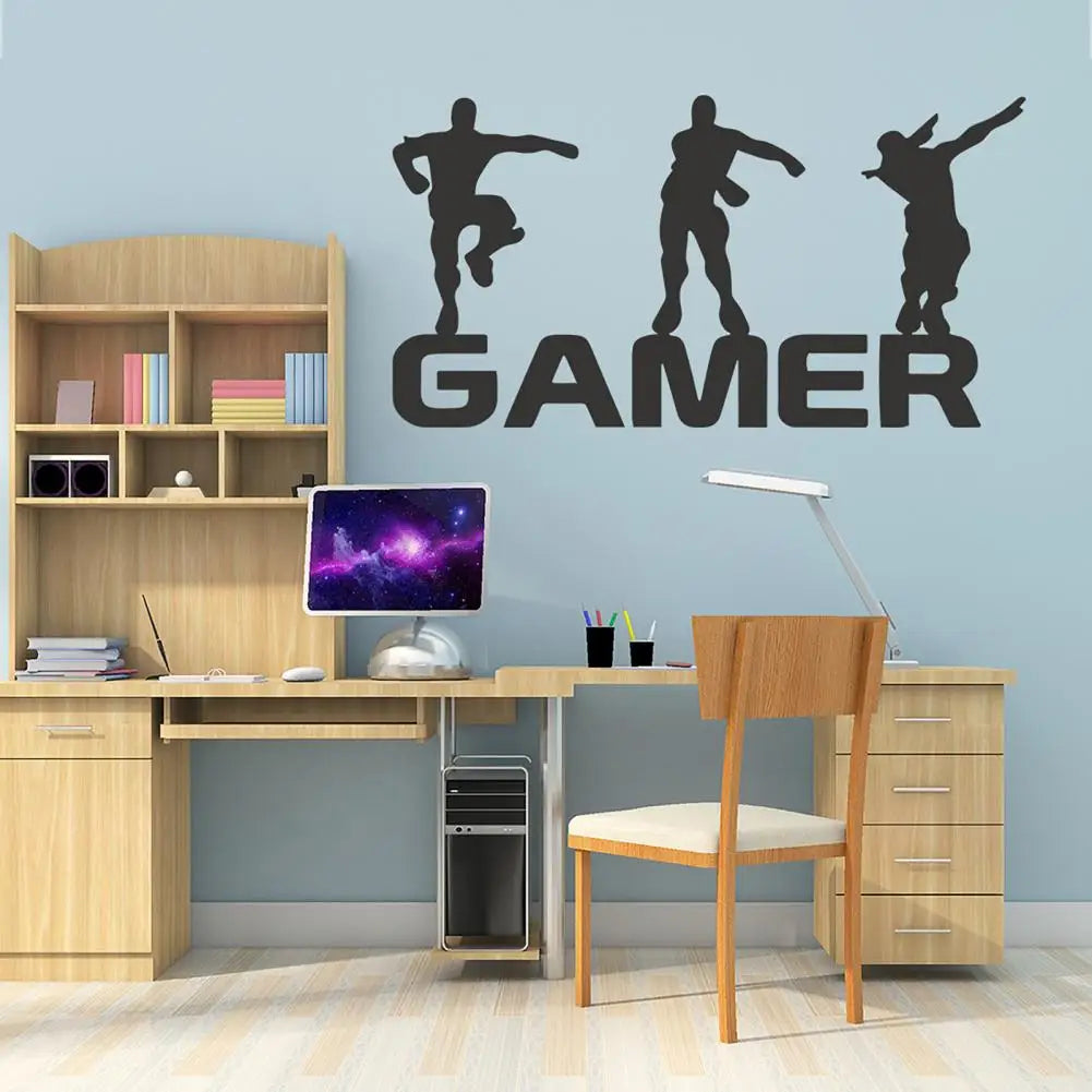 Gamer Letter Wall Decal – Decorative Self-Adhesive Eco-Friendly Sticker for Kids &amp; Teens