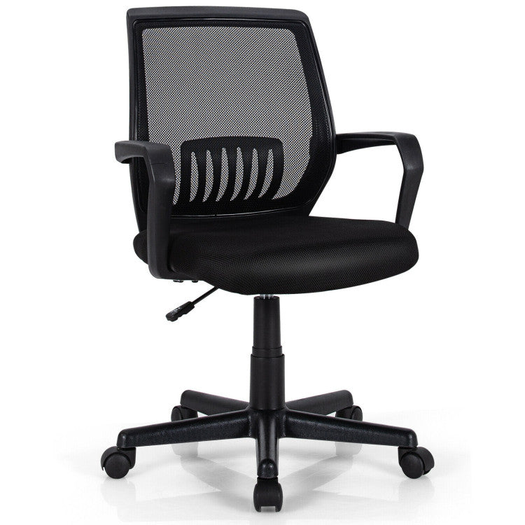 Mid Back Office Chair Adjustable Executive Chair with Lumbar Support