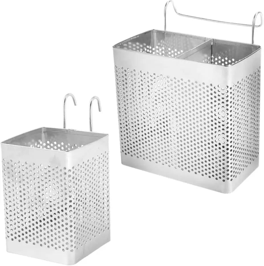 Kitchen Utensil Drying Rack Holder 2-Piece Stainless Steel