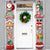 Christmas Door Banner with Santa and Snowman for Christmas Decorations