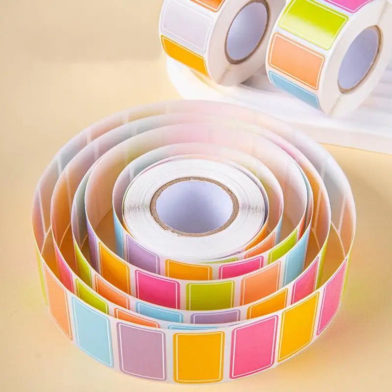Colorful Label Stickers 500-Count Stickers for School Office Label