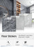 10PCS Marble Floor Stickers Self Adhesive Waterproof Decor