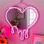 LED Melting Heart Neon Sign Light for Bedroom Girl's Room Party Studio Decor