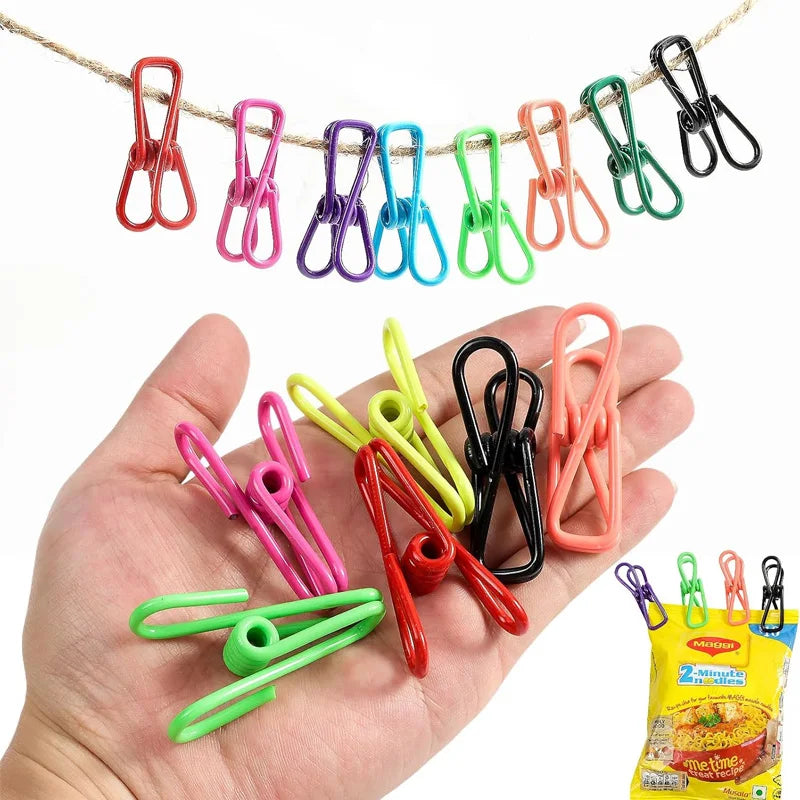 10Pcs Colorful Metal Clips 2-Inch Heavy Duty Multipurpose Clamps