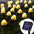 Solar Lights String Mushroom Lawn Fairy Lights LED Solar Lamps Outdoor