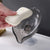 Leaf Shaped Suction Cup Soap Dish Bathroom Storage (Light Gray)