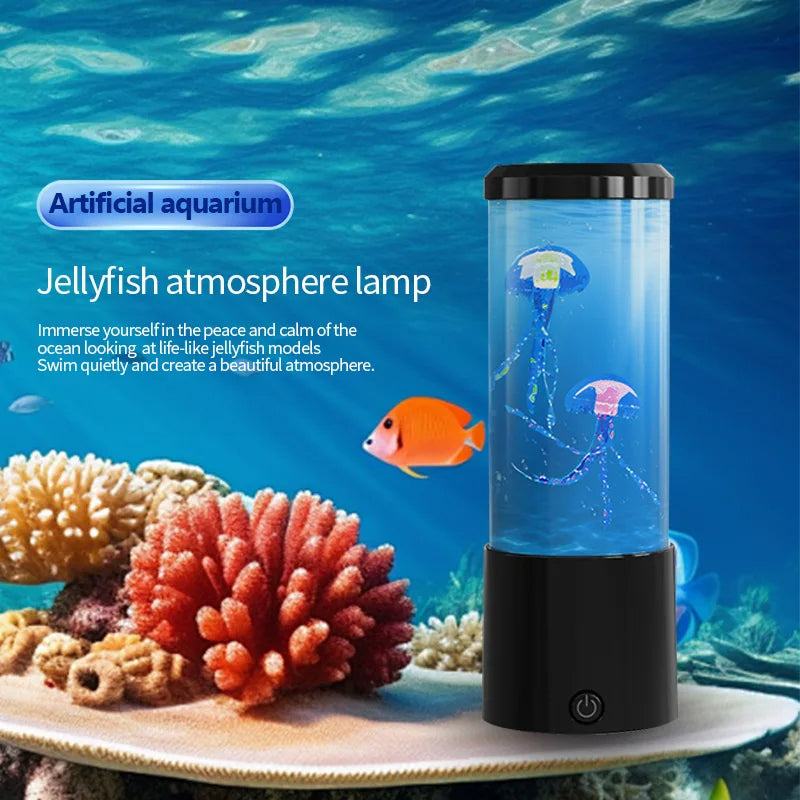 7-Color LED Jellyfish Lamp Aquarium Ocean Night Light