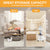 Multifunctional Salon Rolling Cart with Wheels for Utility Storage