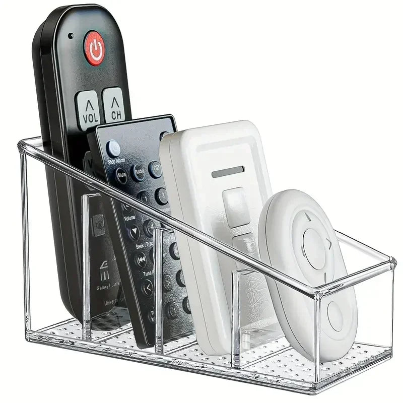 4-Slot Remote Control Organizer Home Decor & Kitchen Accessory