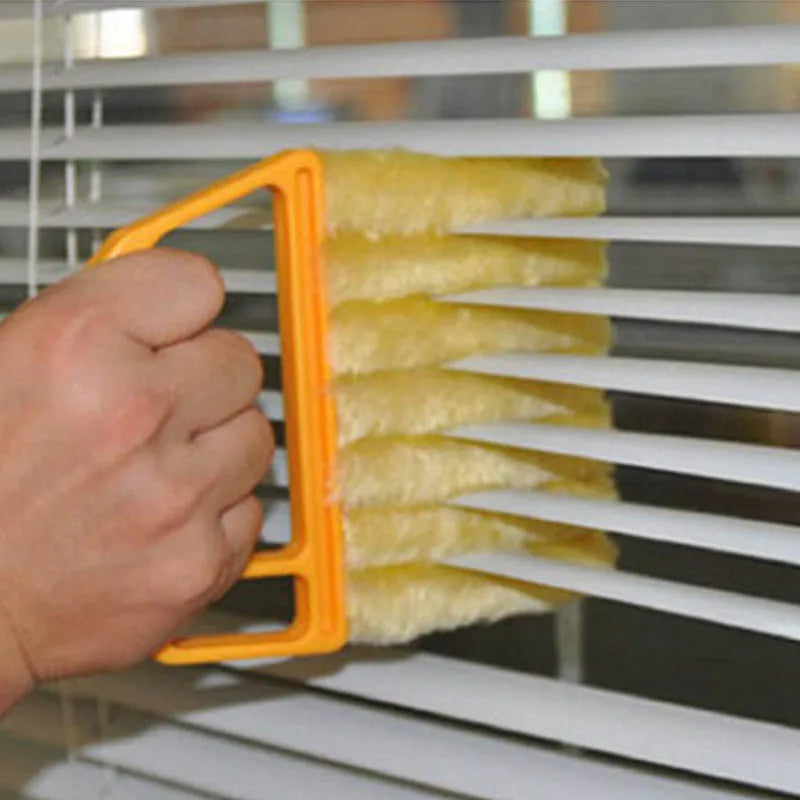 Auto Vent Blinds Cleaner with Microfiber Cloth (Yellow)