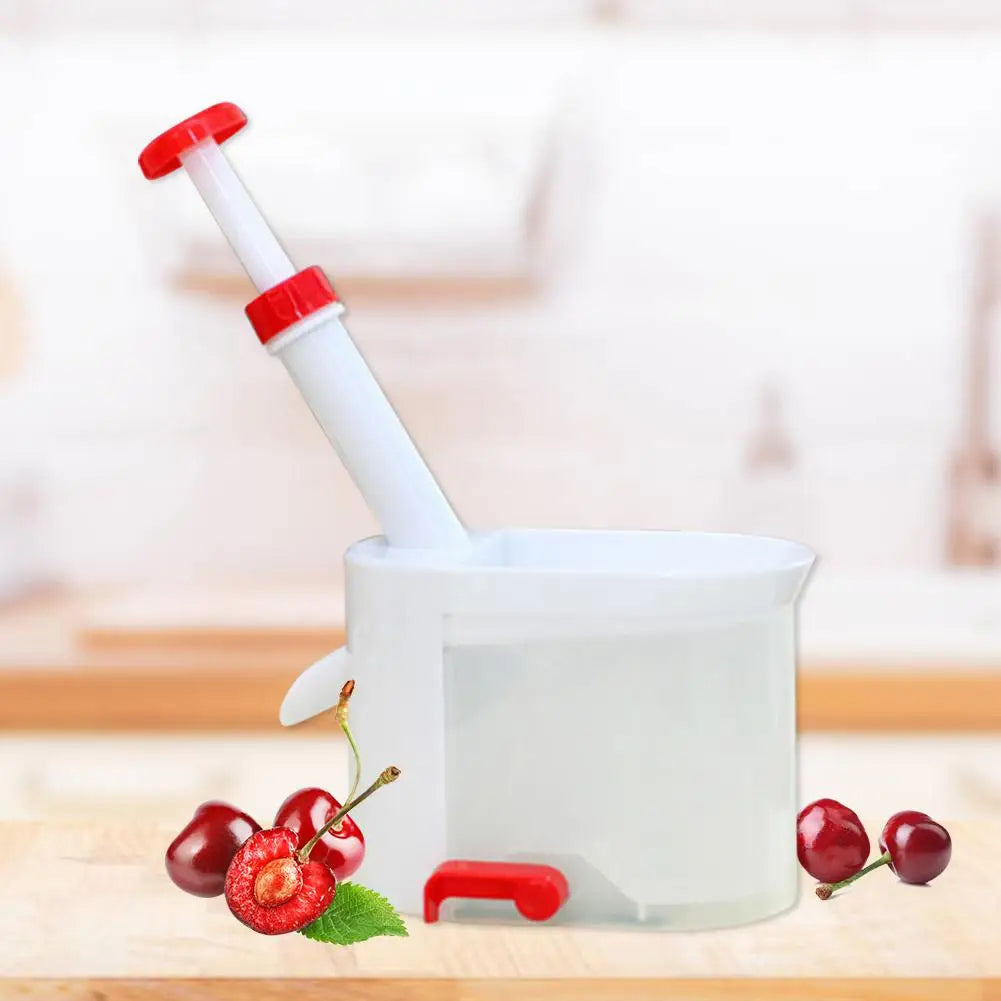 Cherry Pitter Seed Extraction Machine Fruit Stone Remover (White)
