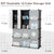 Portable 12 Cube Storage Organizer Easy Assembly