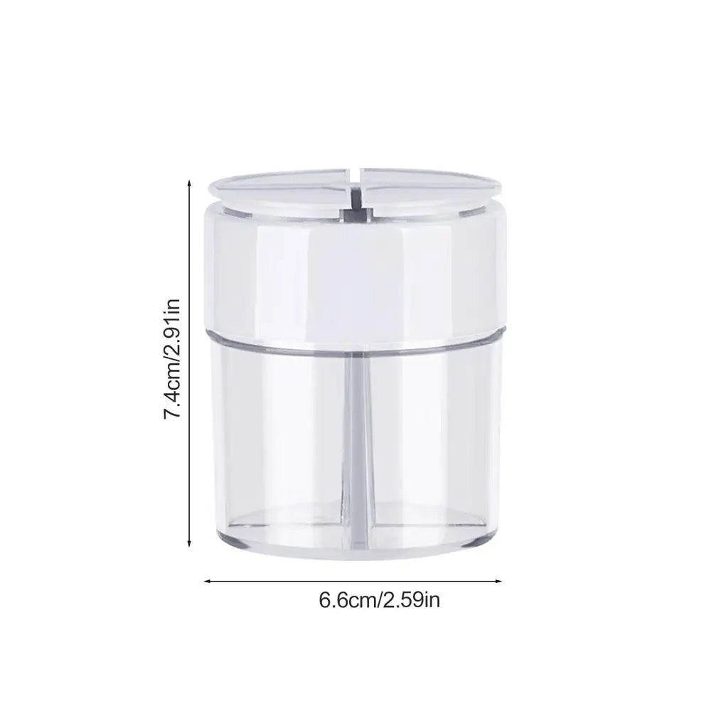 Spice Container 4 Compartments Sugar Storage Lid