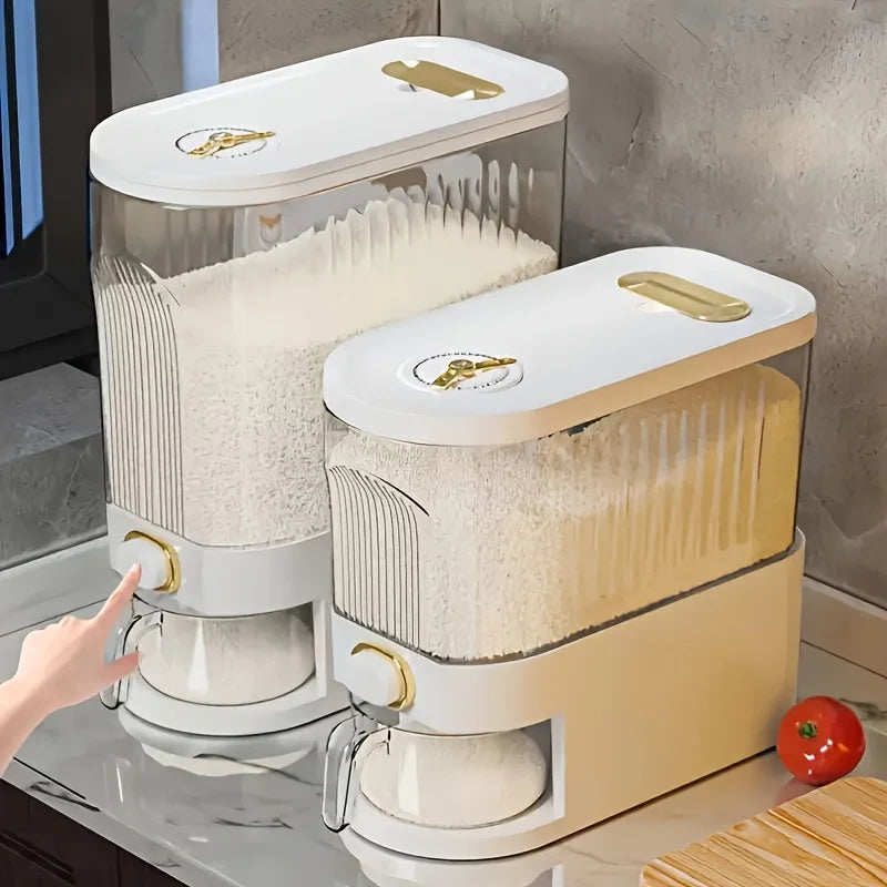 Airtight Rice Dispenser 10Kg Pantry Storage Container