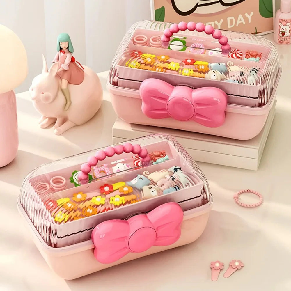 Multi-layer Hairpin Storage Box Cute Girls Jewelry Box