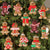 12pcs Assorted Plastic Gingerbread Man Ornaments