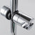 Adjustable Chrome Shower Rail Holder 1PCs (Silver)