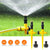 Garden Sprinkler 360° Rotation Irrigation Watering System (Yellow)