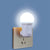 Portable USB Rechargeable LED Night Light with Soft Glow (EU Plug, White)