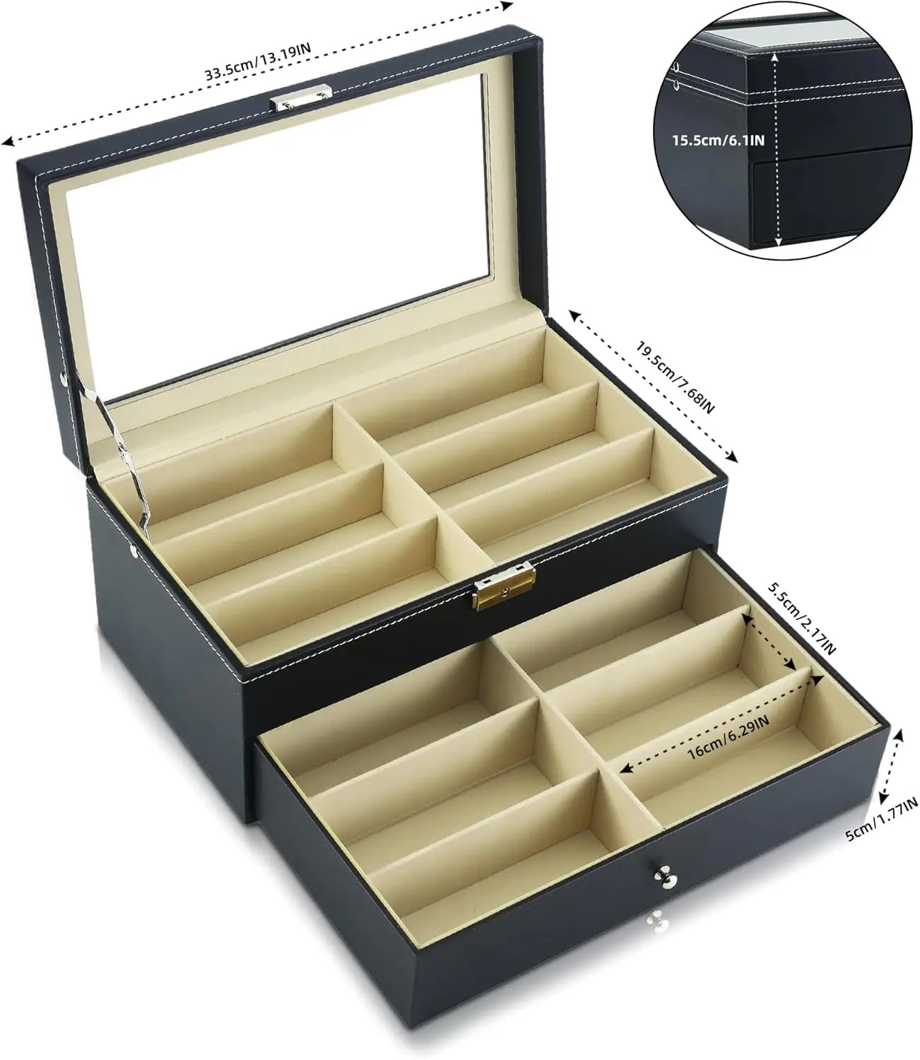 Durable Sunglass Organizer Case for Glasses Collection