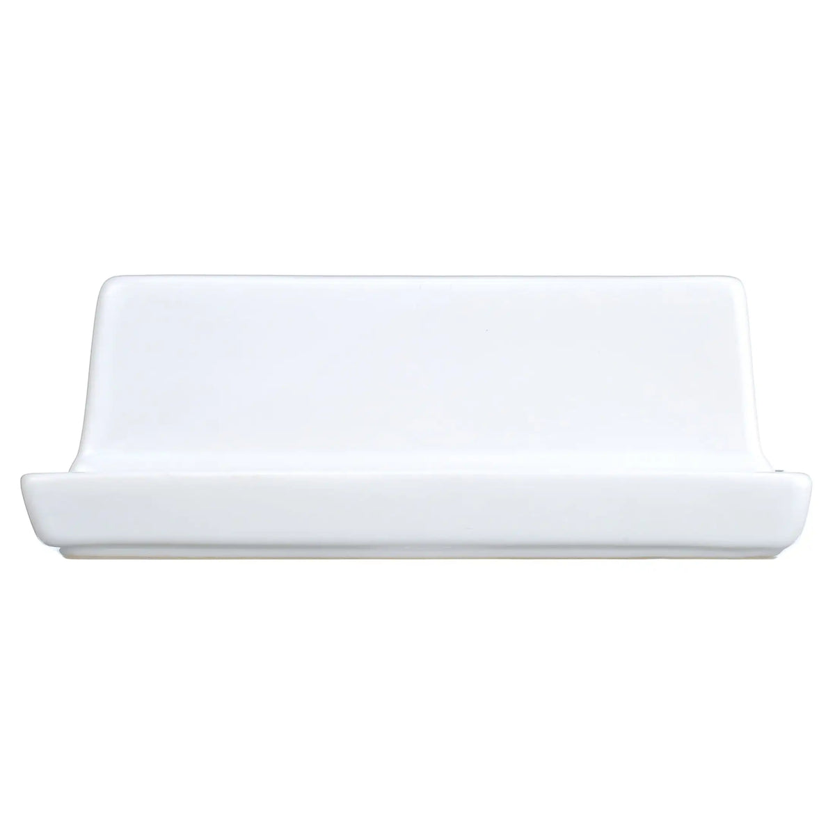 Farmhouse Glazed Ceramic Butter Dish with Lid (White)