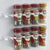 2pcs Adhesive Spice Bottle Organizer Space-Saving Kitchen Jar Rack