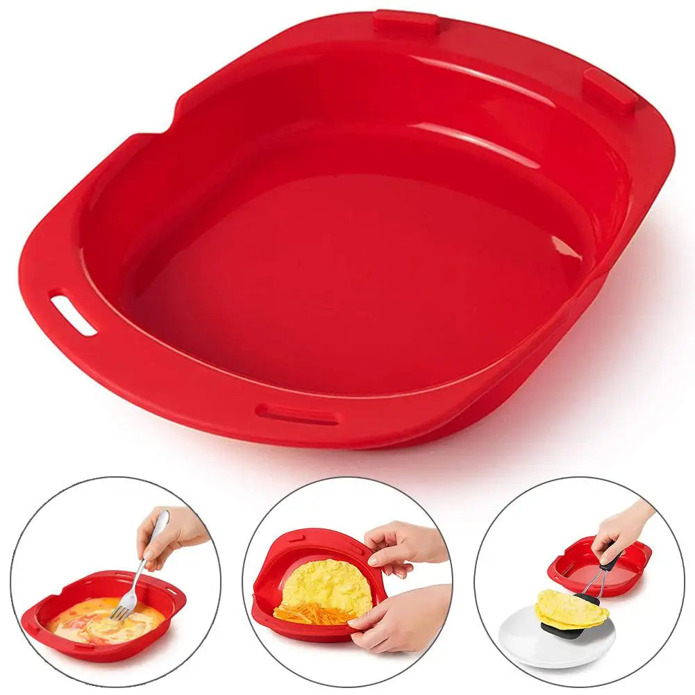 Microwave Egg Cooker Tool  Silicone Omelette &amp; Poacher