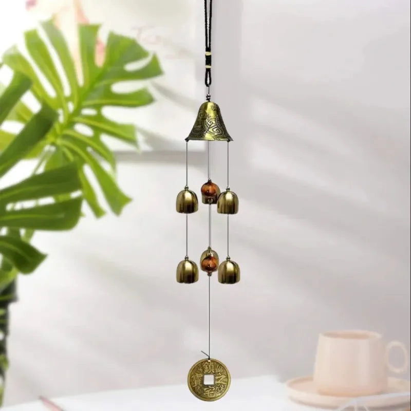 Harmonious 6-Bell Outdoor Metal Wind Chime Garden Decor