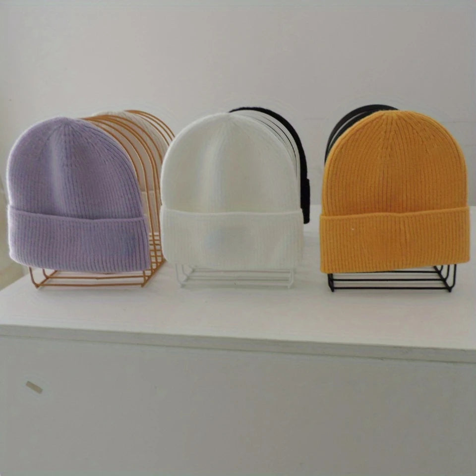 Freestanding Portable Metal Hat Rack Tabletop Display Organizer (Black)