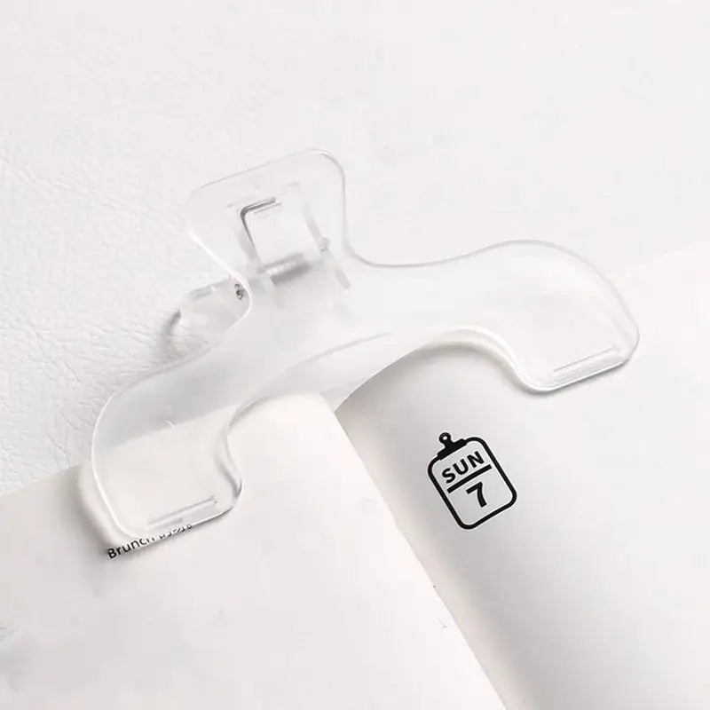 Transparent Book Page Marker Clip Multifunctional Reading Aid Holder