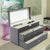 Display Case 18-Slot Eyeglass Storage Box with Drawer (Black)