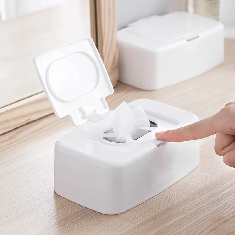 Wet Tissue Box Wipes Dispenser Portable Wipes Napkin Storage Box Holder Container