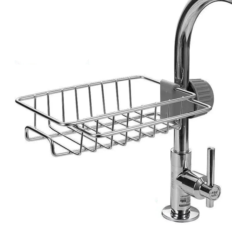 Faucet Holder Soap Towel Rack Shelf Organizer with Towel Holder