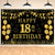 Black Gold Birthday Background 18th Year Birthday Party Decor