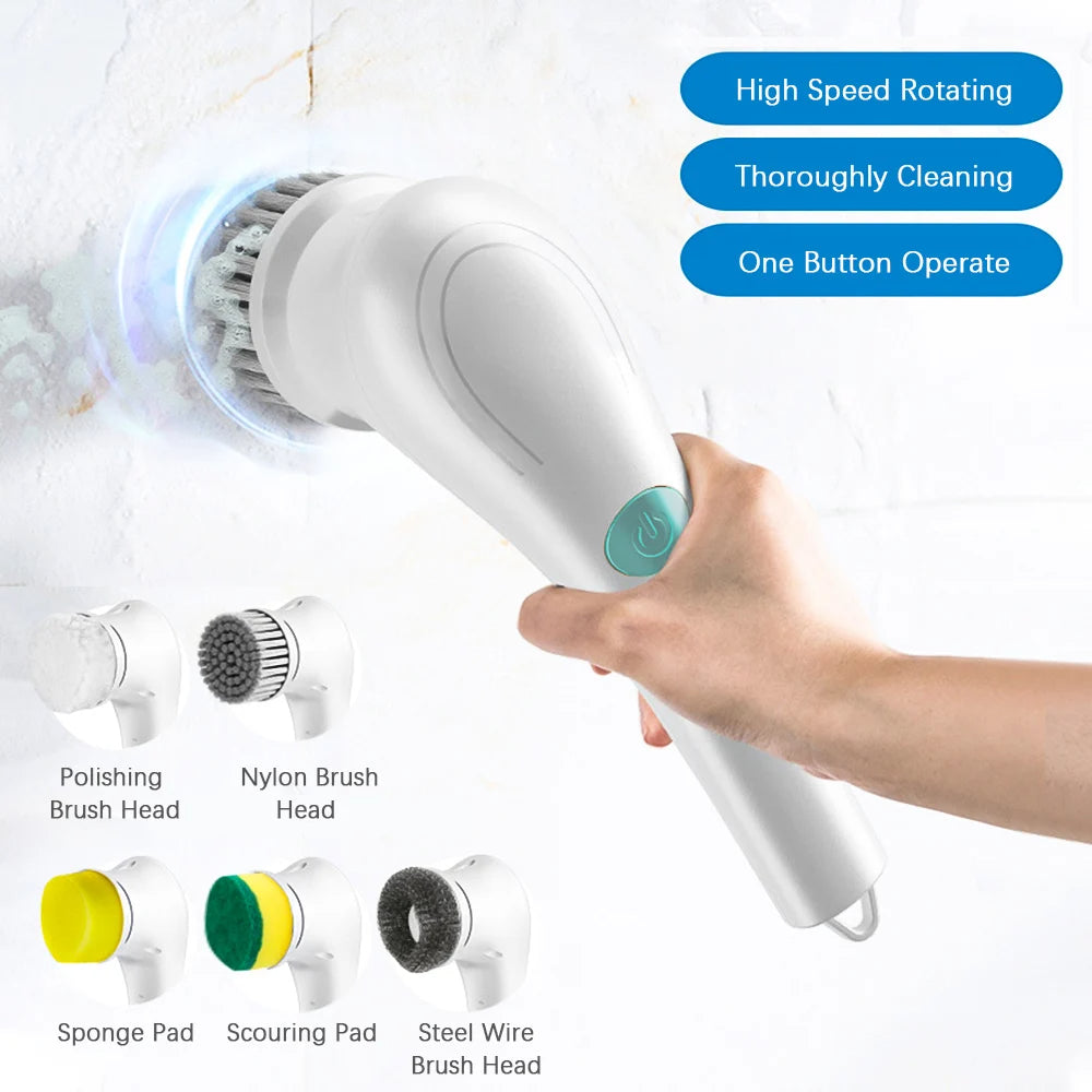 Multipurpose Electric Scrubber for Tile Floor Bathtub Sources