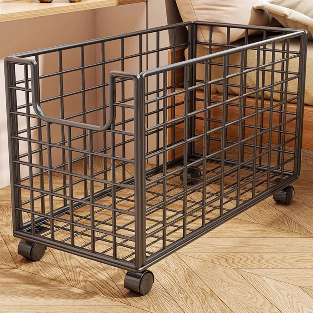 Stuffed Animal Organizer Metal Wire Basket Kids Storage Bin