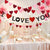 I Love You Felt Banner Anniversary Party Decoration Love Heart