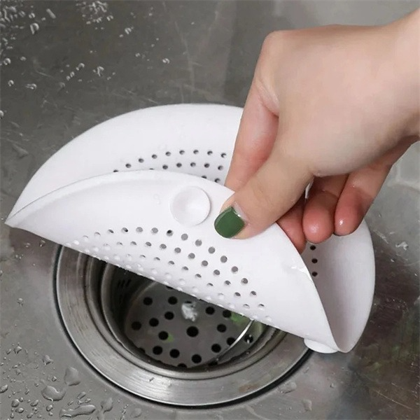 Universal Sink Strainer Hair Stopper for Kitchen & Bathroom Drains (Random Color)