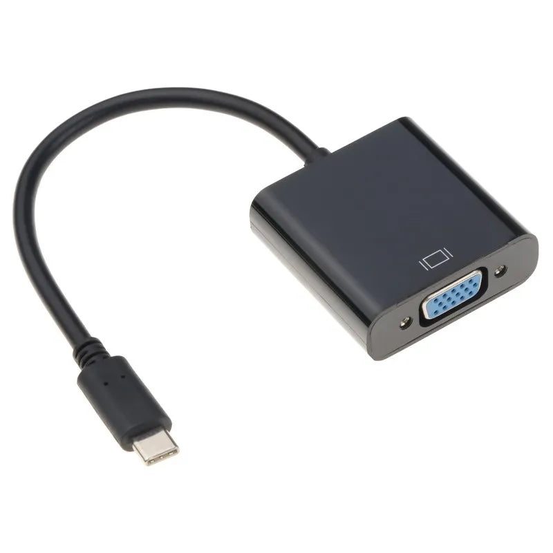 Portable USB-C VGA Converter, High-Definition, Plug and Play, Easy to Use