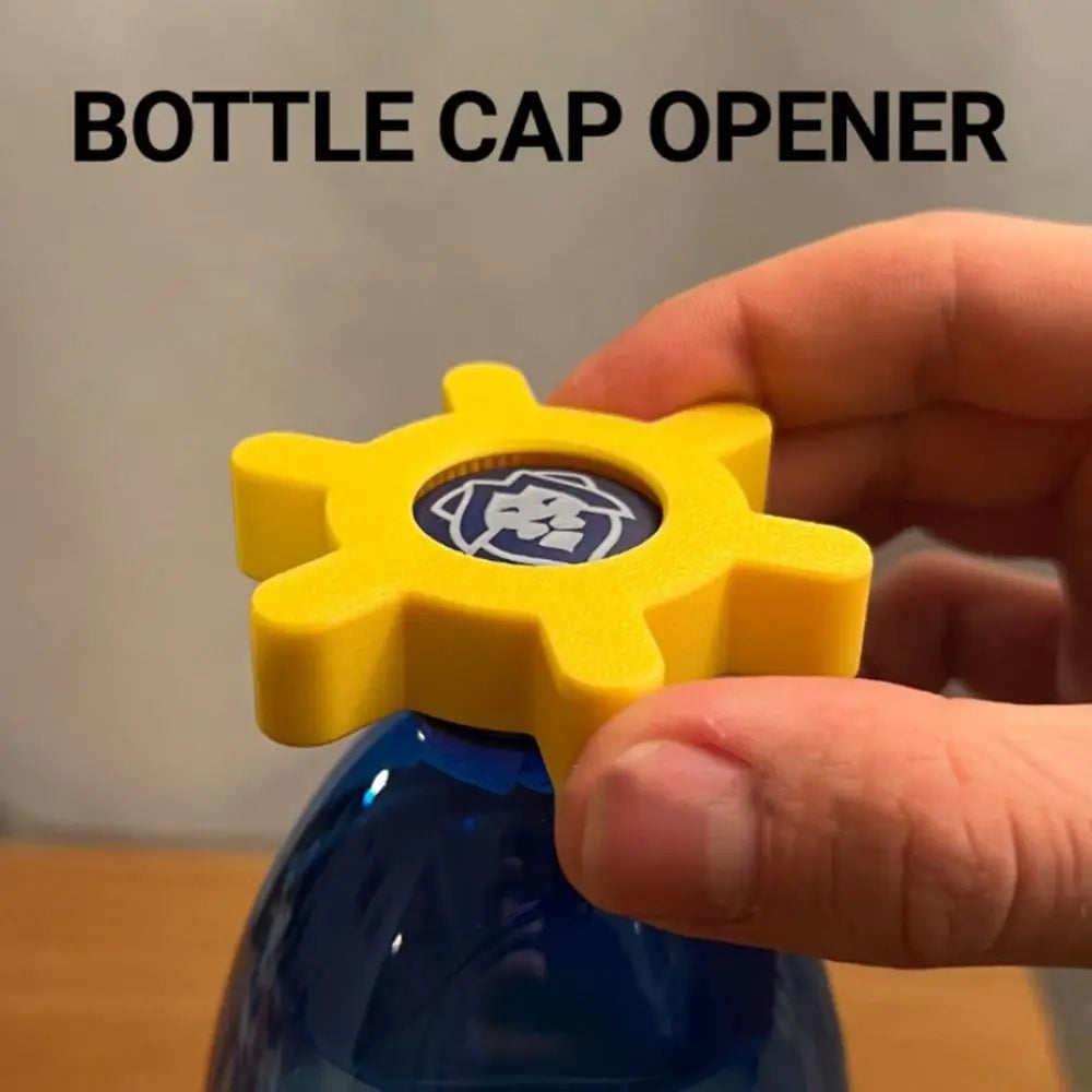 Multi-Function Bottle Cap Opener, Portable Rotary Bottle Opener, Plastic Bottle Lid Remover Tool, Easy-Grip Kitchen Gadget for Home &amp; Bar
