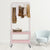 Carbon Steel Floor Standing Garment Rack 26" Baskets with Wheels