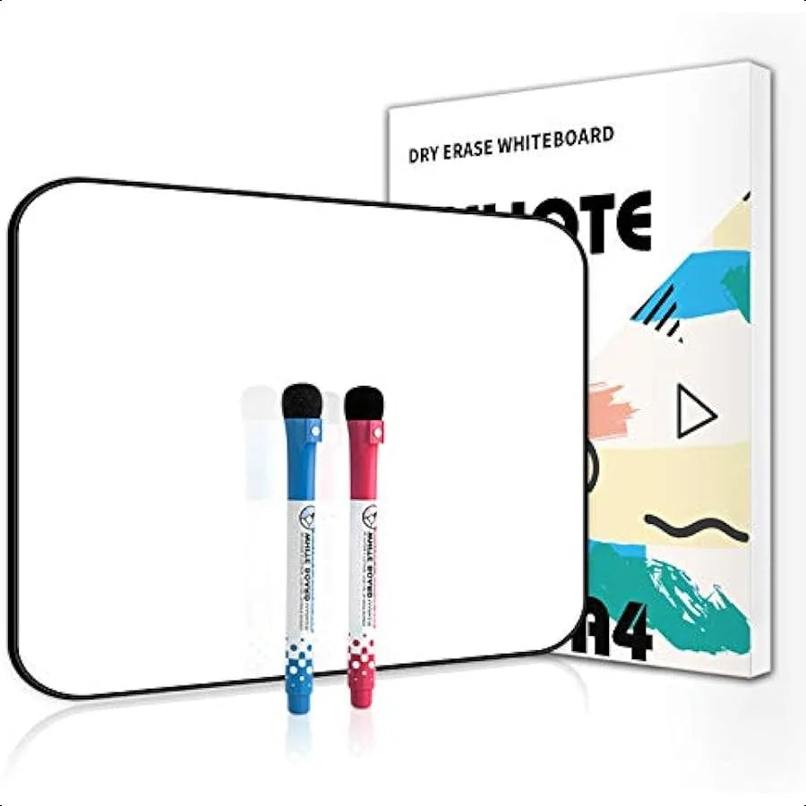 Dry Erase Whiteboard 12"x8" Double-Sided Mini for Students