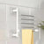 8-Bar Towel Rack Rotatable Swing Arm Space-Saving Wall Mount Organizer