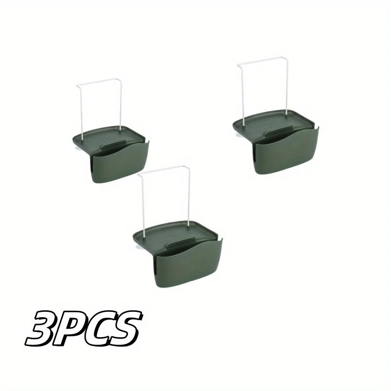 Suction Cup Kitchen Organizer 3-Pack for Sponges Scrubbers
