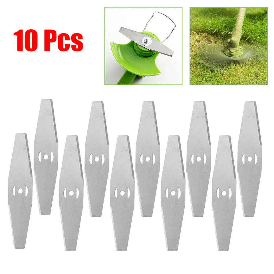 10pcs Metal Grass Trimmer Blade Brushcutter Head Blades