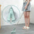 Long Handle Hard Bristle Triangular Floor Brush (Blue)
