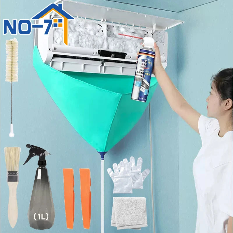 Air Conditioner Cleaning Kit No-Disassembly AC Cleaning Kit with Water Drain Pipe